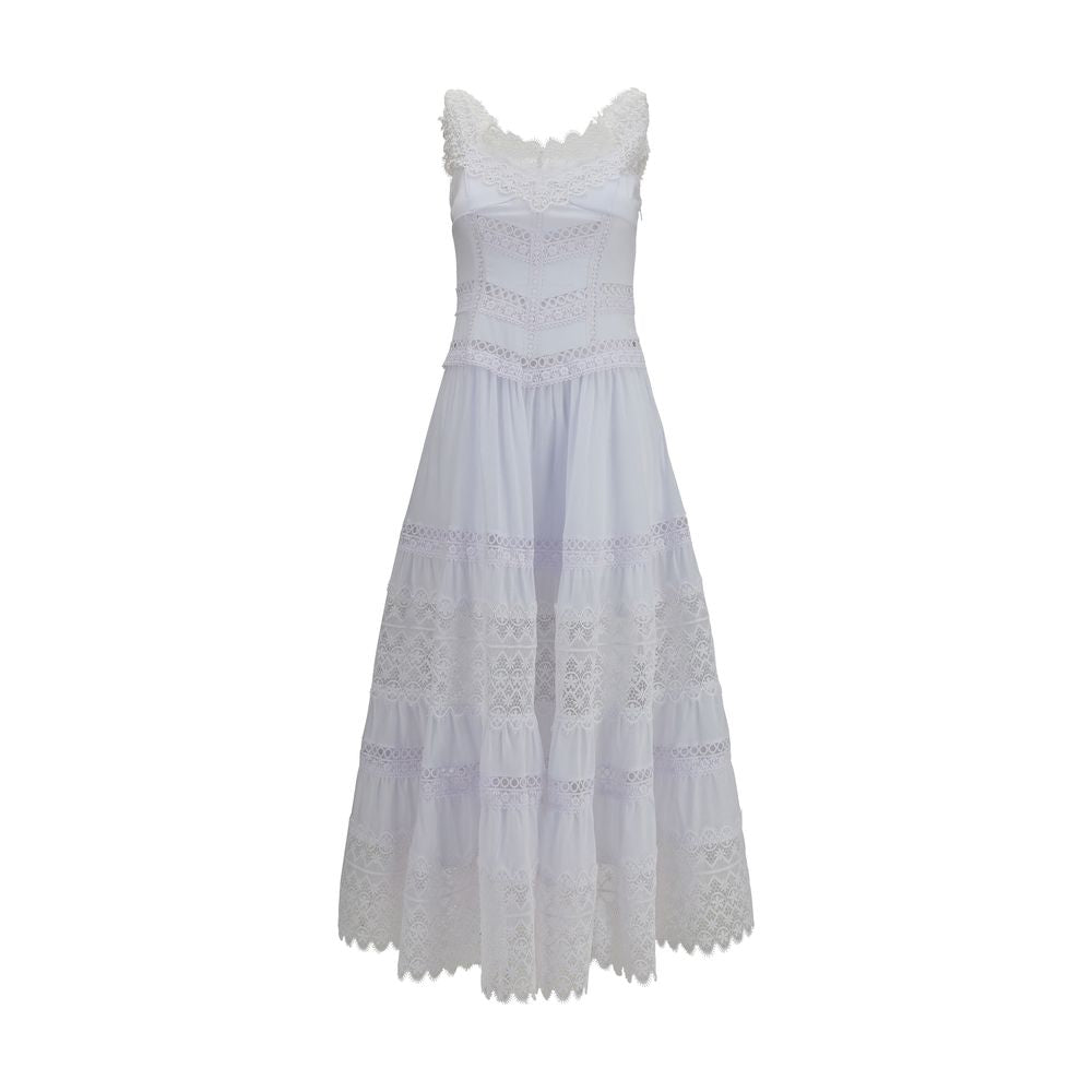 White Cotton Casual Dress