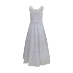 White Cotton Casual Dress