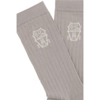 Beige Cotton Socks