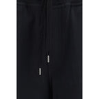 Black Cotton Bermuda Shorts