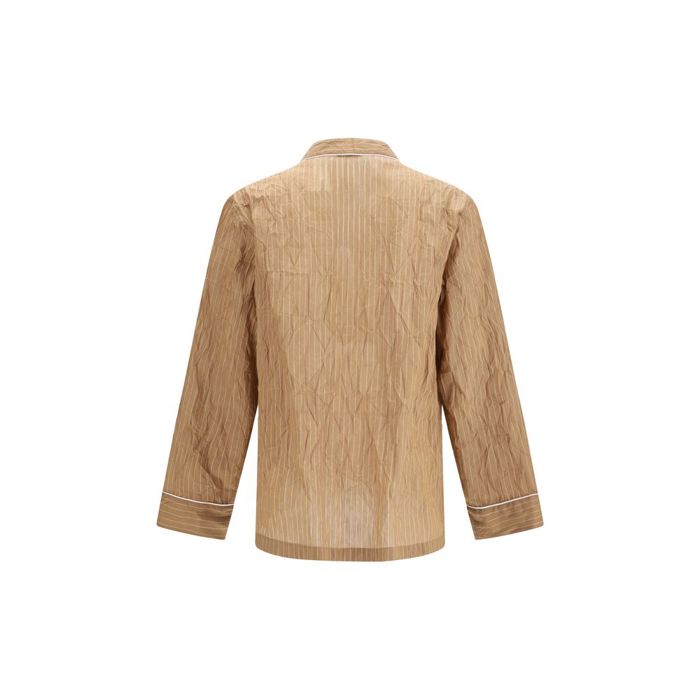 Beige Linen Robe