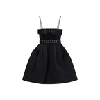 Black Polyester Casual Dress