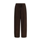 Brown Acetate Casual Pants