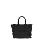 Black Raffia Shoulder Bag