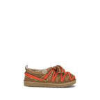 Multicolor Suede Leather Strap-On Sandals