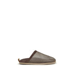 Brown Calf Leather Bos Taurus Mules
