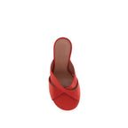 Multicolor Silk Stiletto Heel Sandals