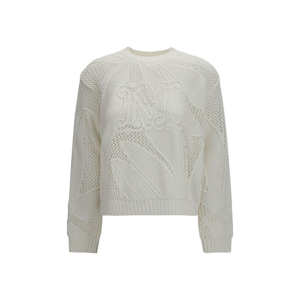 White Cotton Sweatshirt