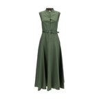 Robe décontractée bicolore en coton