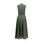 Robe décontractée bicolore en coton