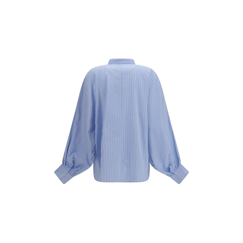 Blue Cotton Pattern Shirt