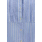 Blue Cotton Pattern Shirt