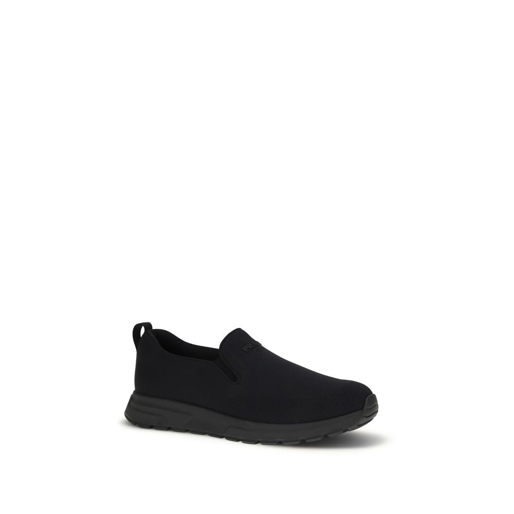 Black Fabric Sneakers