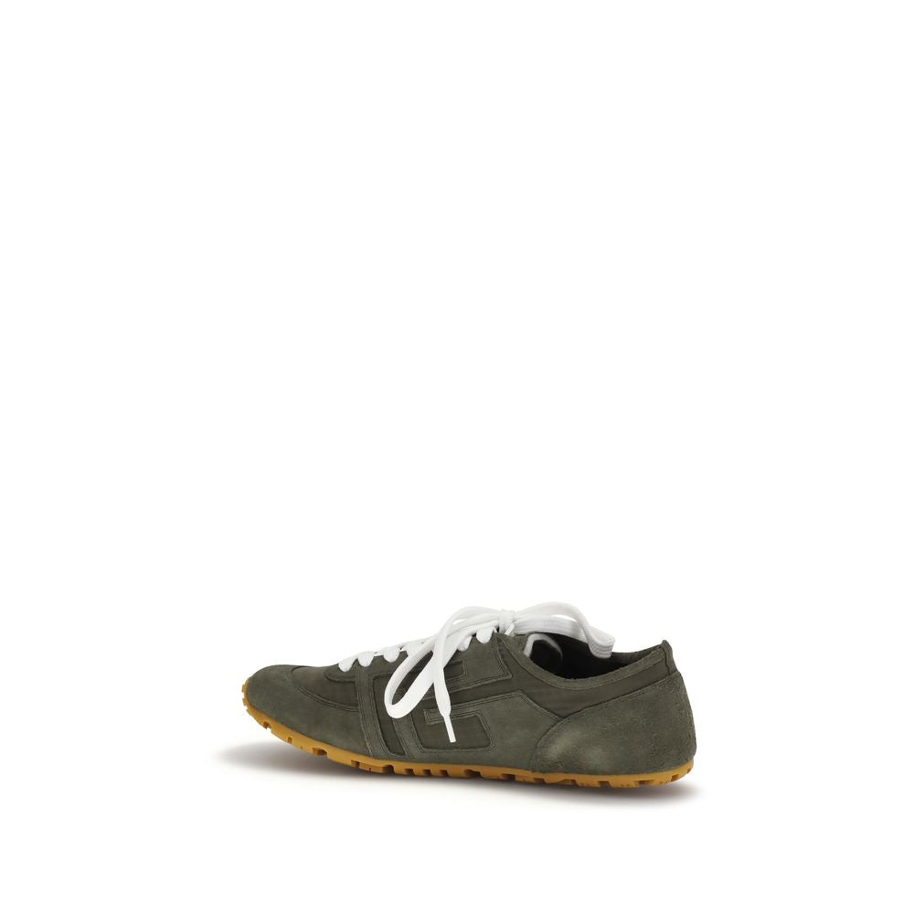 Bicolor Calf Leather Bos Taurus Athletic Sneakers