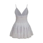 White Cotton Casual Dress