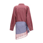 Bordeaux Cotton Casual Dress