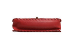 Mini Flap Bag Lambskin Braided Calfskin Gold Tone Metal