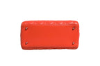 Orange Cannage Lambskin Leather Lady Dior Bag