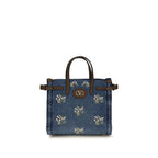 Blue Cotton Handbag