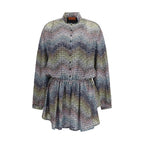 Multicolor Viscose Casual Dress