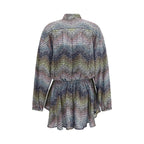 Multicolor Viscose Casual Dress