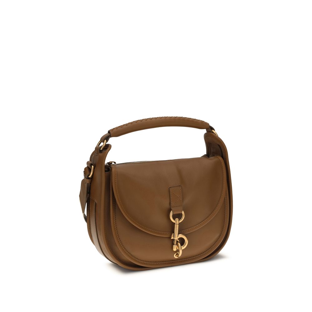 Sac à bandoulière en cuir de veau marron Bos Taurus