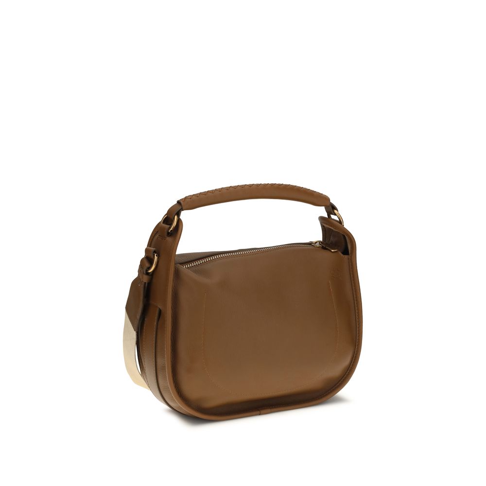 Sac à bandoulière en cuir de veau marron Bos Taurus