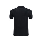 Black Cotton Polo Shirt