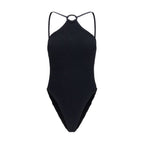 Black Polyamide One-Piece Swimsuit