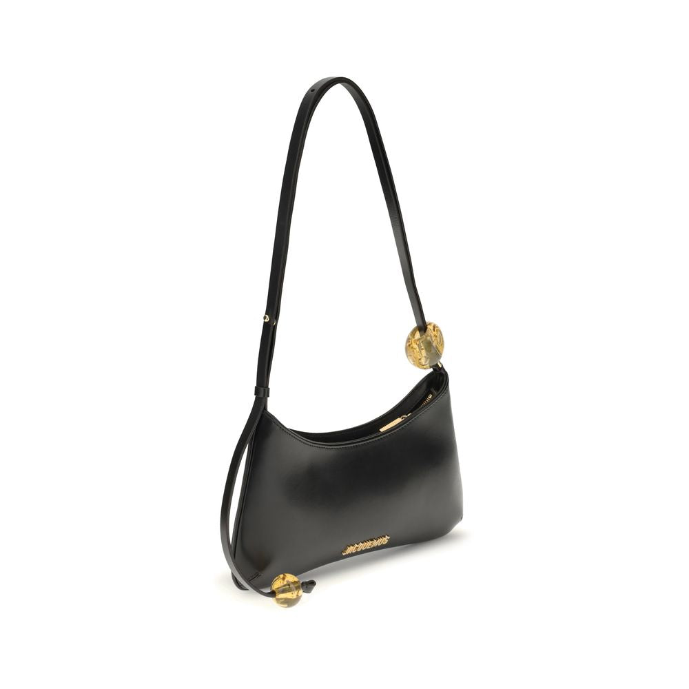 Sac à bandoulière en cuir de veau noir Bos Taurus