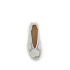 White Polyethylene Ballet Flats