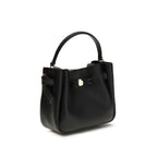 Black Calf Leather Bos Taurus Backet Bag