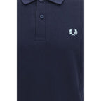 Blue Cotton Polo Shirt