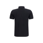 Black Cotton Polo Shirt