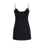 Black Wool Oves Aries Casual Dress