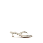 Gray Calf Leather Bos Taurus Flat Sandals