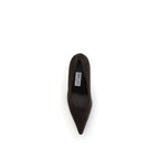 Brown Leather High Heel Pumps