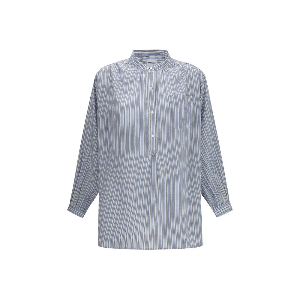 Blue Cotton Blouse
