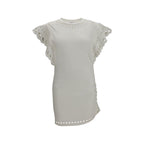 White Cotton Casual Dress