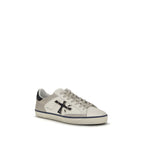 White Calf Leather Bos Taurus Low Top Sneakers