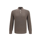 Brown Cotton Polo Shirt
