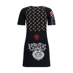 Black Cotton Casual Dress
