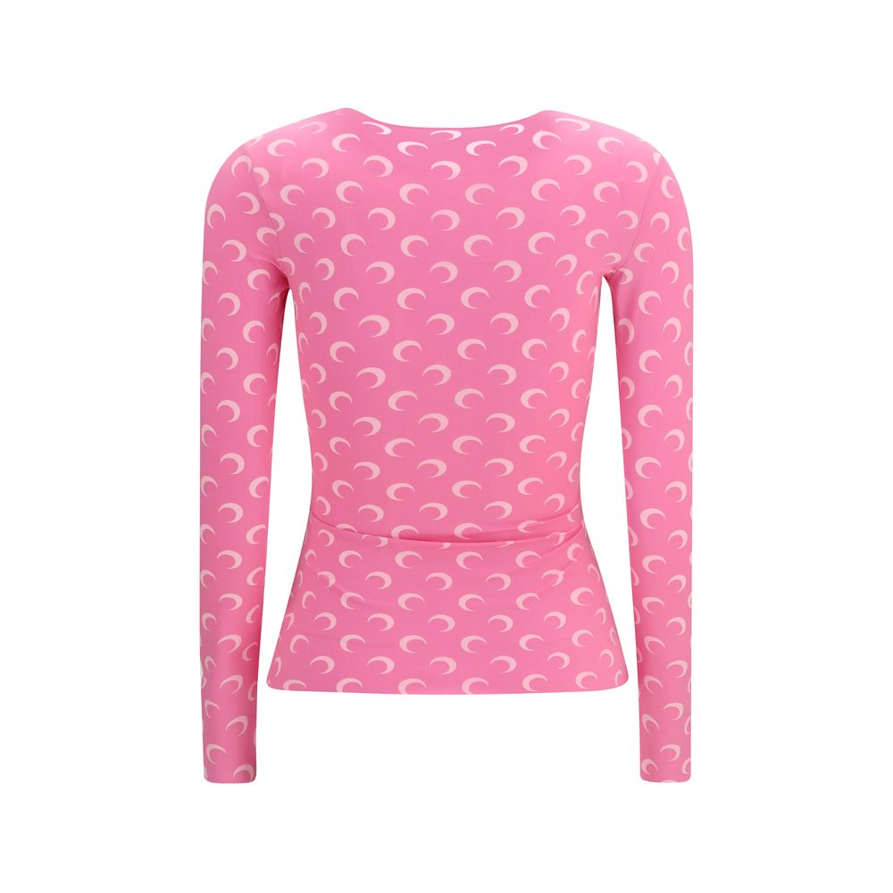Multicolor Polyamide Long Sleeve T-Shirt