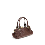 Bordeaux Buffalo Leather Shoulder Bag