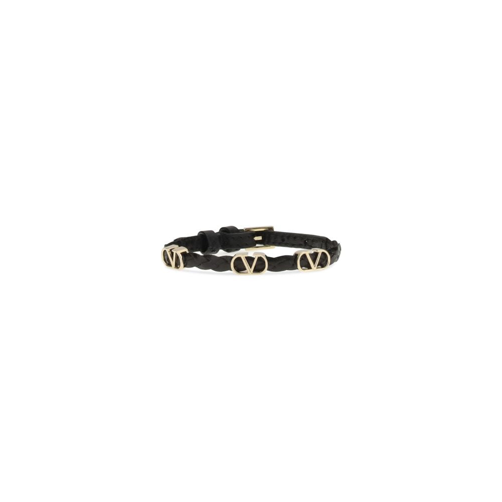 Black Calf Leather Bos Taurus Bracelet