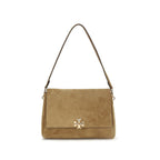 Beige Calf Leather Bos Taurus Shoulder Bag