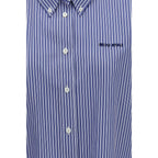 Blue Cotton Dress Shirt