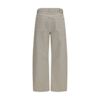 Beige Cotton Jeans Denim