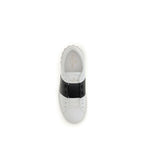 White Calf Leather Bos Taurus Low Top Sneakers