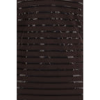 Brown Nylon One-Piece Swimsuit